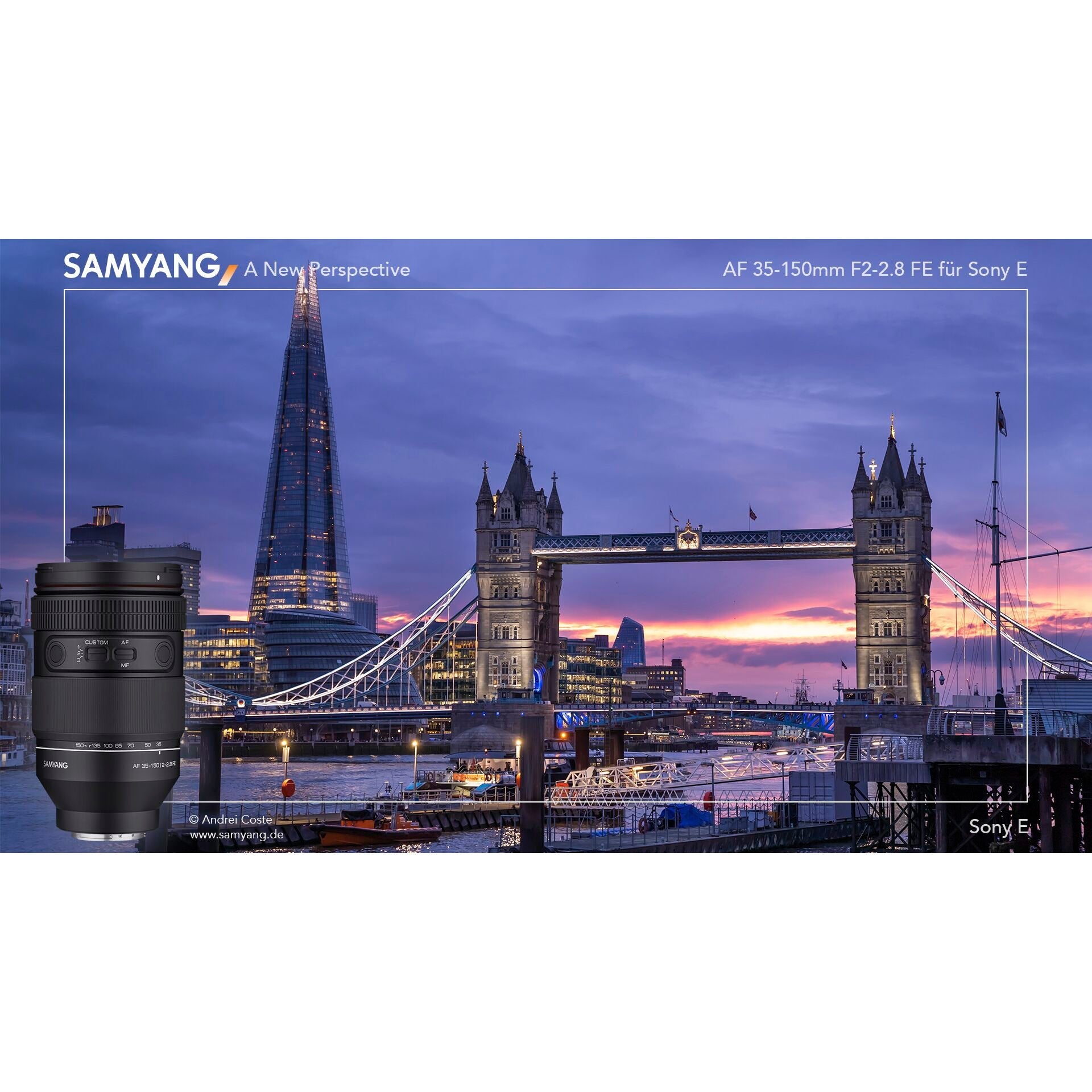 Samyang AF 35-150mm f/2-2.8 FE for Sony E